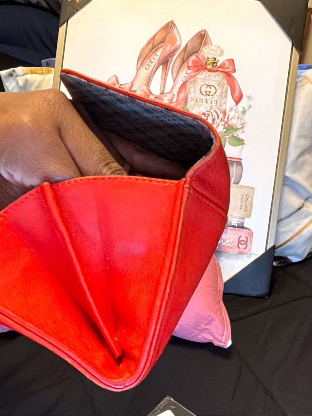 See by Chloé Red Leather Bow Wallet - Picture 14 of 16